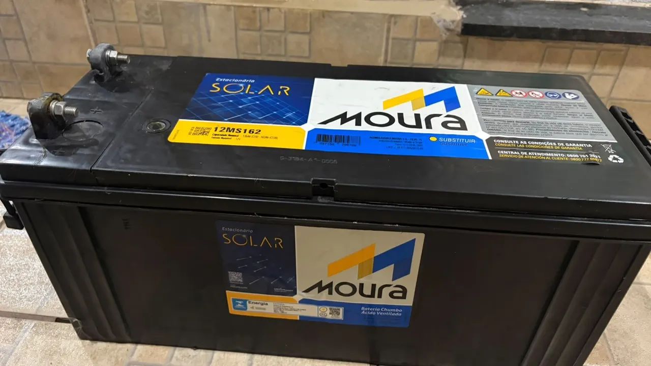 ? BATERIA MOURA SOLAR 12MS162