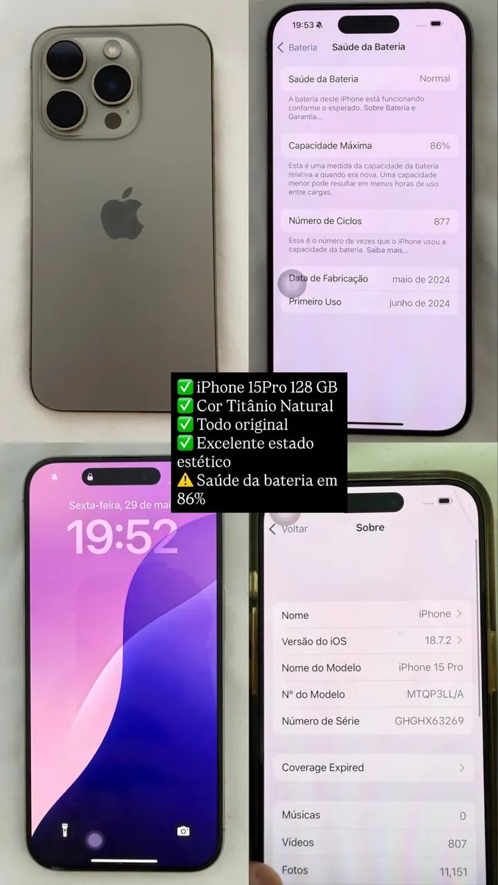 iphone 15 Pro - 128gb