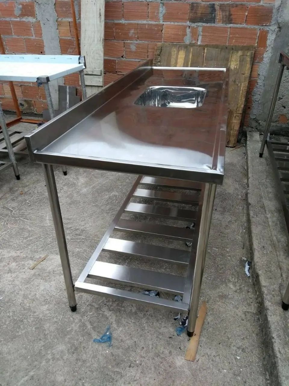 Bancada de inox 