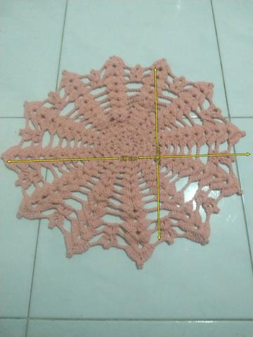 Tapete para banheiro em crochê Kit 3 peças.Novo!!! - Foto 3