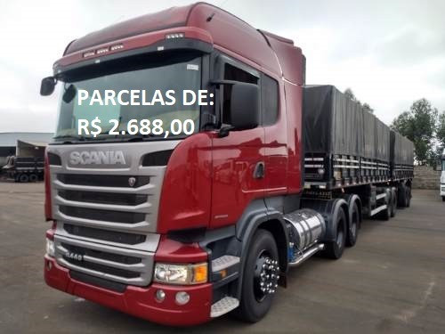 Scania R440 6x4 Highline/Streamline carreta bitrem 7 eixos com serviço - Foto 4