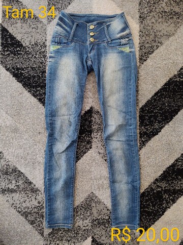 Calças jeans seminovas