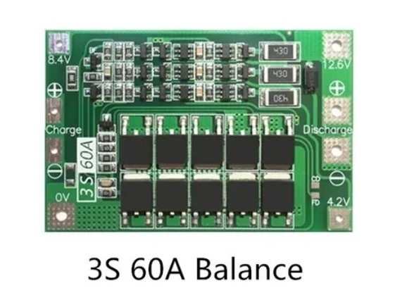 Bms 3s 60a 12.6v Com Balanceamento  Arduino Automação COD-AM416 - Foto 2
