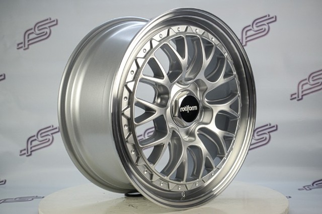 Rodas Rotiform LS-R Prata Borda Diamantada 5x112 - 19x8,5 aro 19 tala 8,5