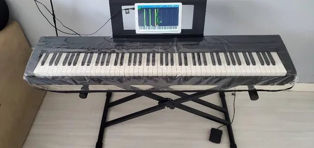 Piano musical infantil com pezinho som estilo profissional teclado musical  para crianças em Promoção na Americanas