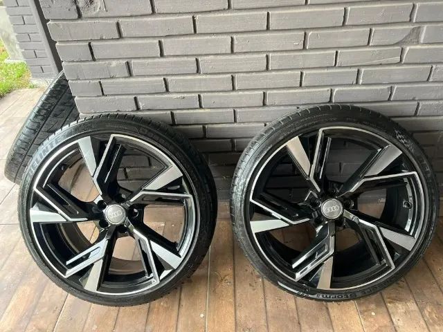Rodas Aro 20 Audi Rs6 Avant + 4  pneus usados - Foto 6