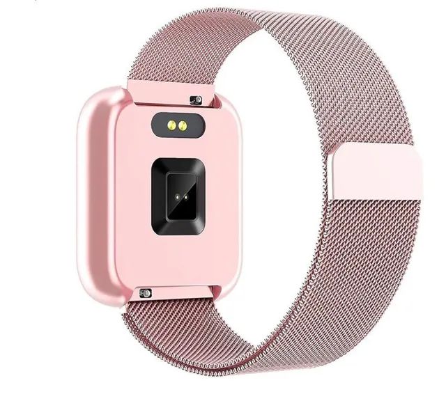 Smartwatch P80 Rosa - Original App Da Fit + Touch Screen +