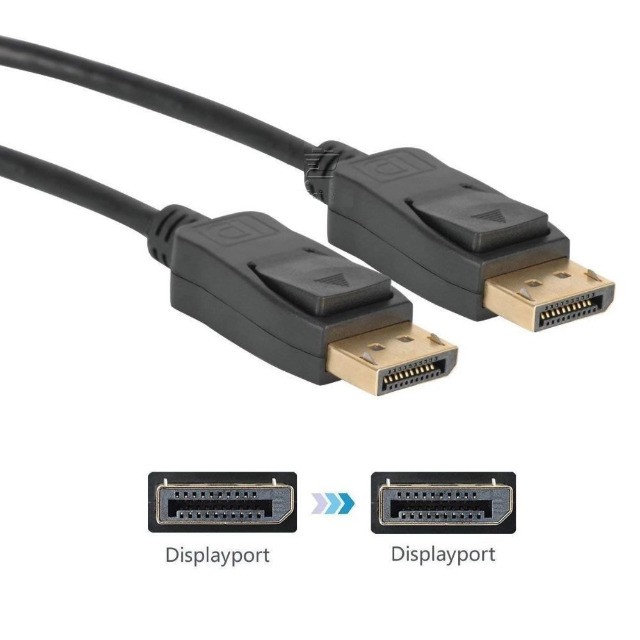 Cabo Dp Displayport Macho X Displayport Macho V1.2 4k - 1.8 Mt