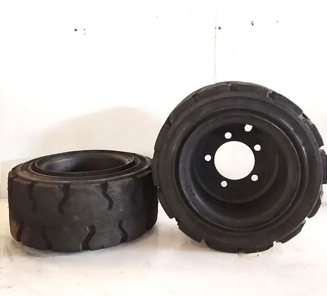 Roda Empilhadeira Com Pneu Maciço 200/ 50-10 (6.50) - Foto 5
