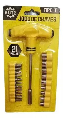 Jogo De Chave Fenda / Philips Torque Soquete e Bits Tipo T 21