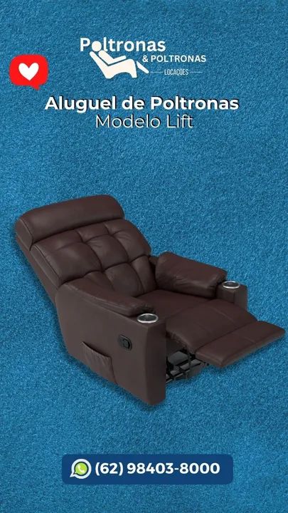 Poltronas Reclináveispara Recuperação Pós-Cirúrgica- Goiânia