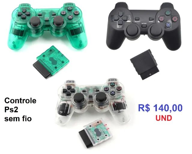 Controles Com/Sem Fio PS2 ps3 ps4 pc tv box Novos - Leia anúncio - Foto 5