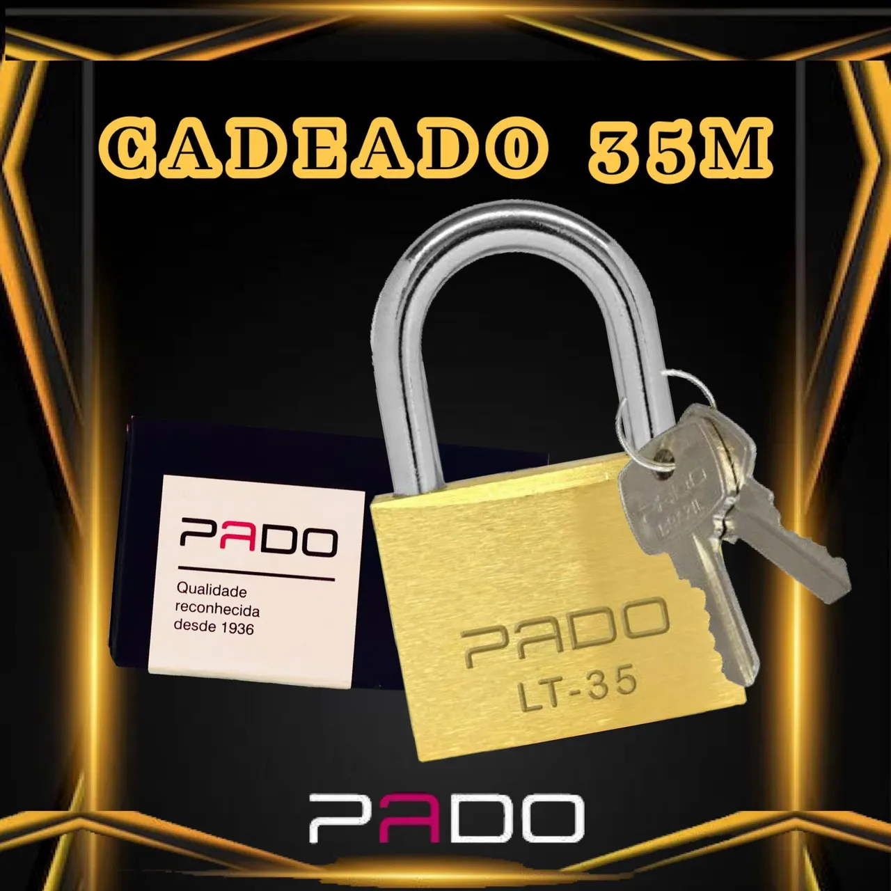 Cadeado pado 35mm só atacado.