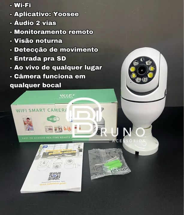 Câmera de segurança Yoosee Wi-Fi Visão Noturna  - Foto 2