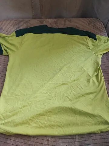 Camisa de treino, oficial Puma, tamanho EGG cor verde limão,usada do Palmeiras - Foto 3