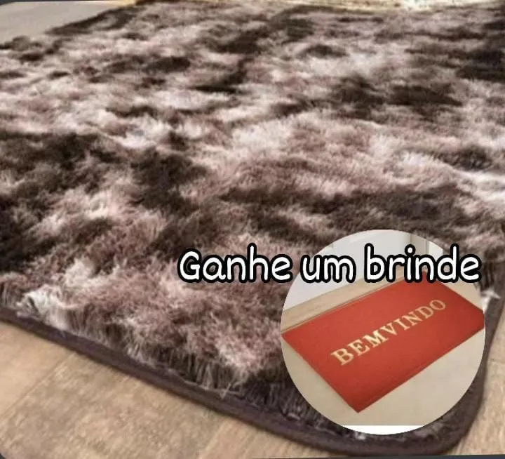 Tapete Peludo - Ganhe um brinde!