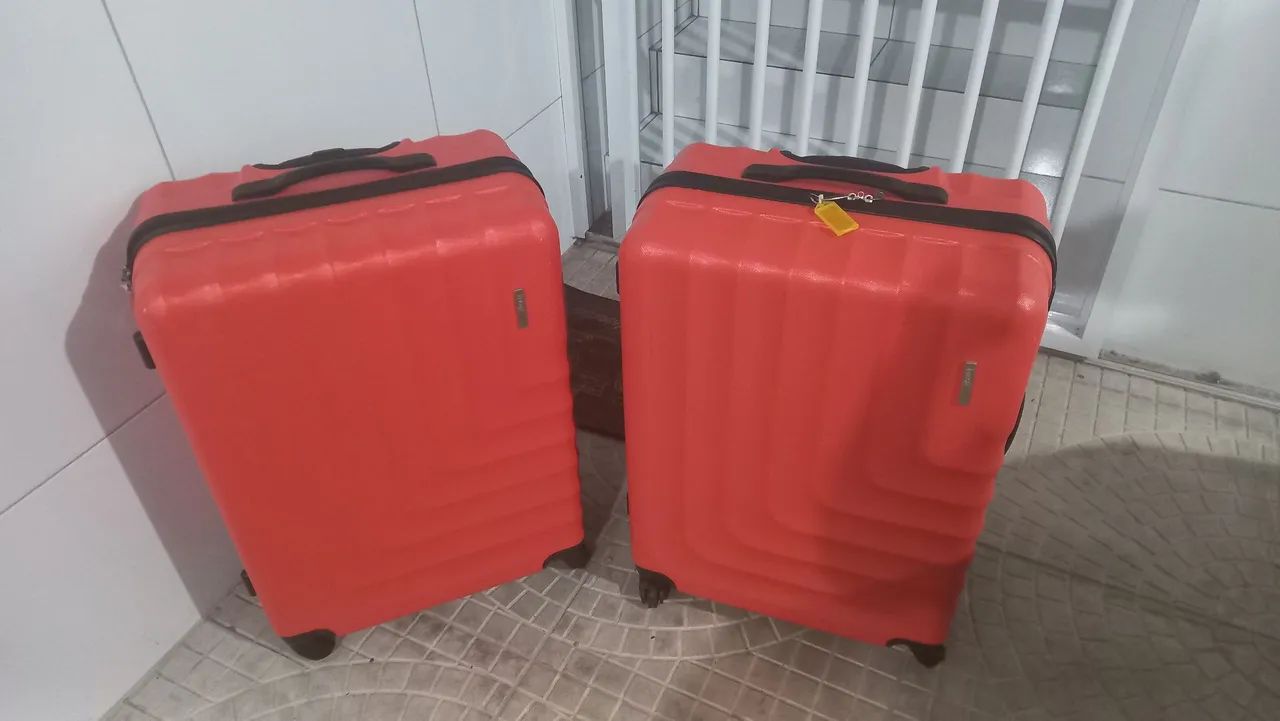 Kit 2 Malas de Viagem laranja