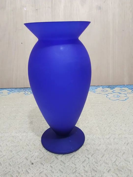 Vaso de planta azul