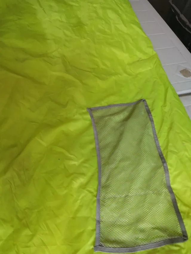 Capa em nylon pvc impermeável 2,40x 0,70cm impermeável com 2 compartimento - Foto 3