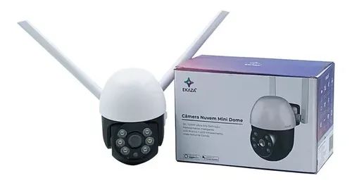 Câmera de Segurança Inteligente Wi-Fi Ekaza-Compatível com Google Assistente e Alexa - Foto 2