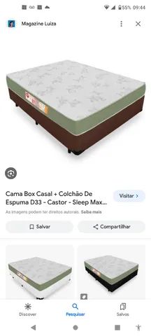 Cama box espuma D-33 castor   cama já com o box  com 3meses  de uso e 10 anos de garantia - Foto 5