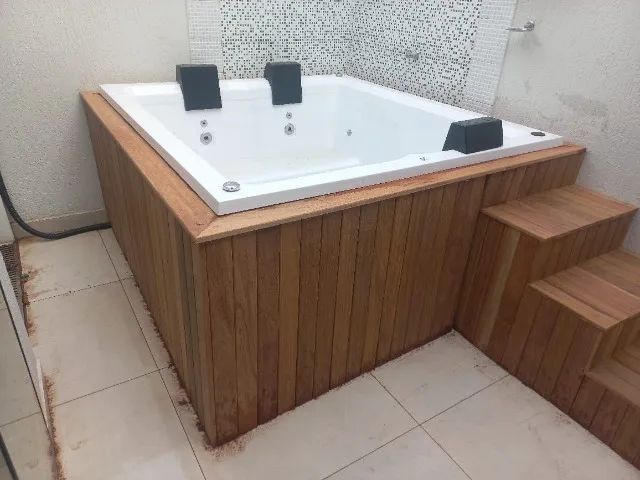 Spa de 4 lugares (jacuzzi, Ofurô, banheira) completo com hidro e aquecedor. - Foto 3