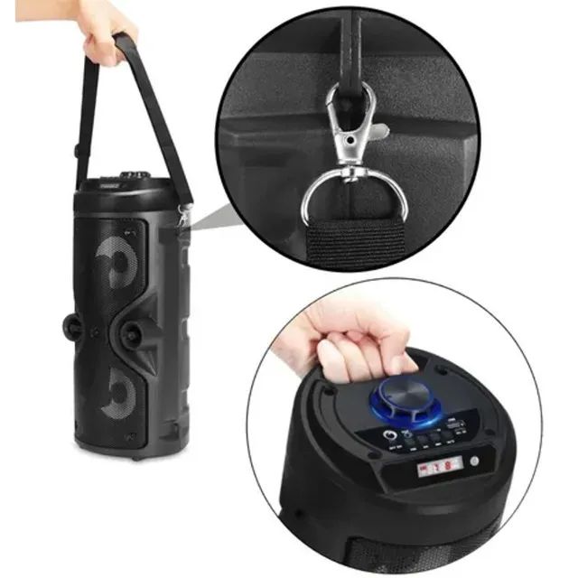 Caixa De Som Bluetooth Amplificada Ketchup KTS13 Usb Fm Usb Pen Drive Aux Karaokê Microfon - Foto 3