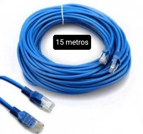 Cabo de rede RJ45 - 15 Metros - Azul