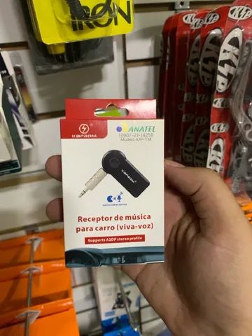 Adaptador Bluetooth para som de carro 