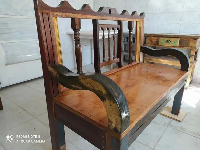 Banco de Jardim ou varanda de demolição NOVO colonial - Foto 2