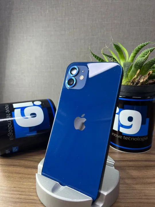 iPhone 12 64GB Cor Azul Seminovo, com garantia