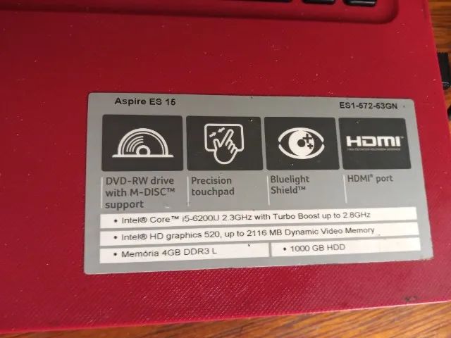 Notebook laptop computador Acer Es 15 usado  - Foto 4