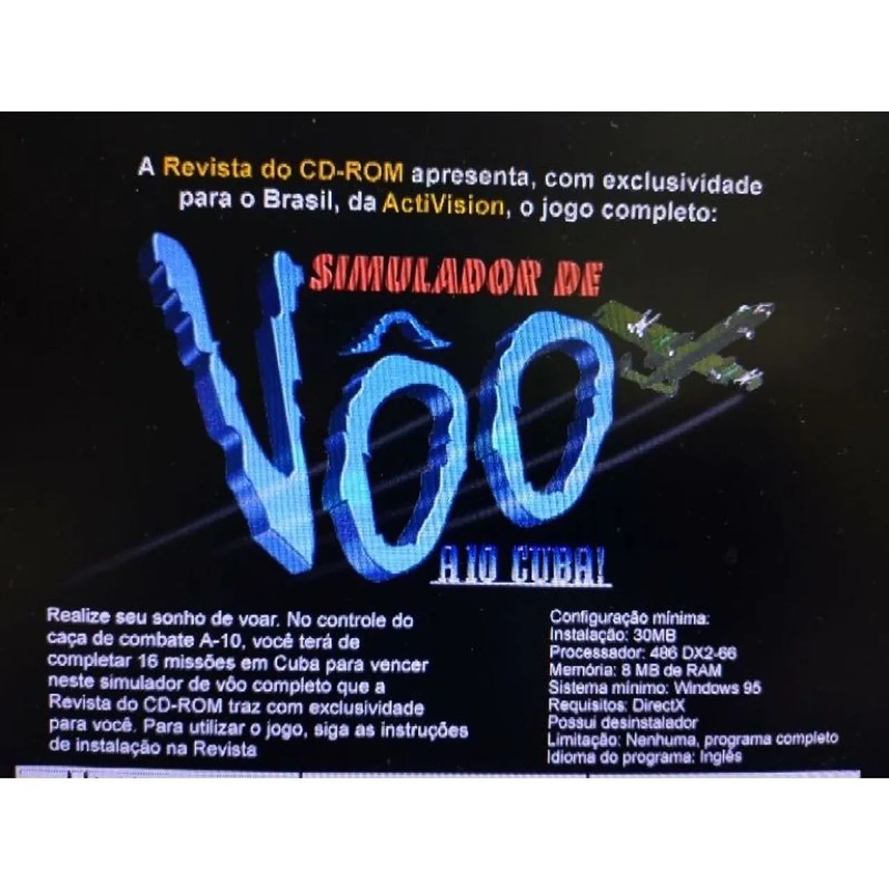 A-10 Cuba jogo antigo completo revista do CD ROM 35 - Foto 2