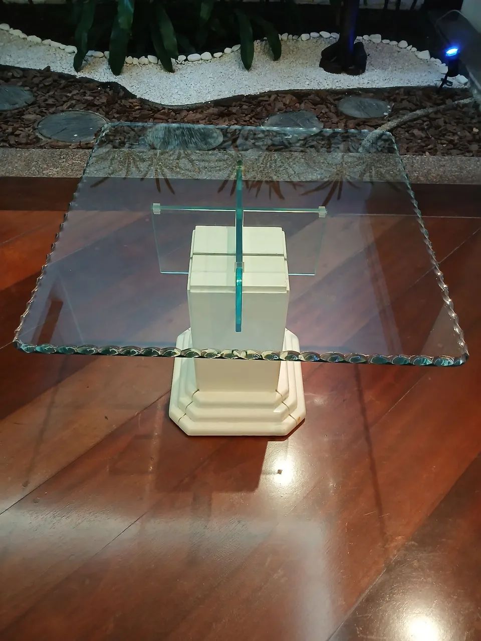 Mesa de vidro 60×60 cm - elegância que transforma qualquer ambiente - Foto 2