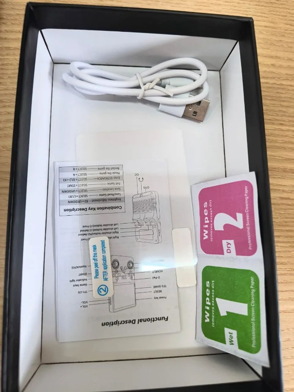 Console de jogos portátil retrô, videogame R36S com cartão de 128GB BRANCO - Foto 2