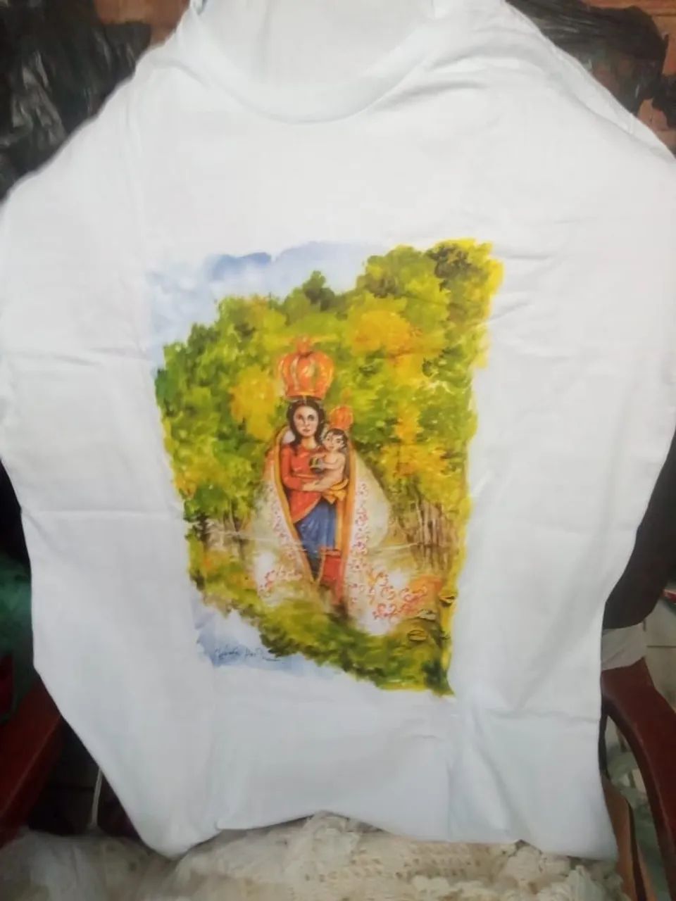 R$45 Camisa Nossa Senhora. - Foto 4