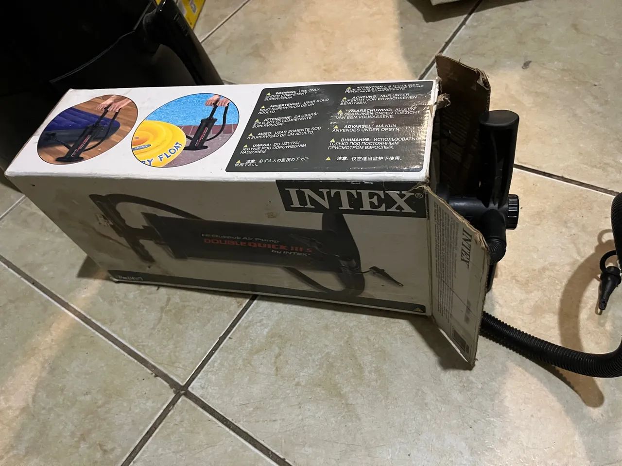 Bomba de Ar Dupla Rápida Intex