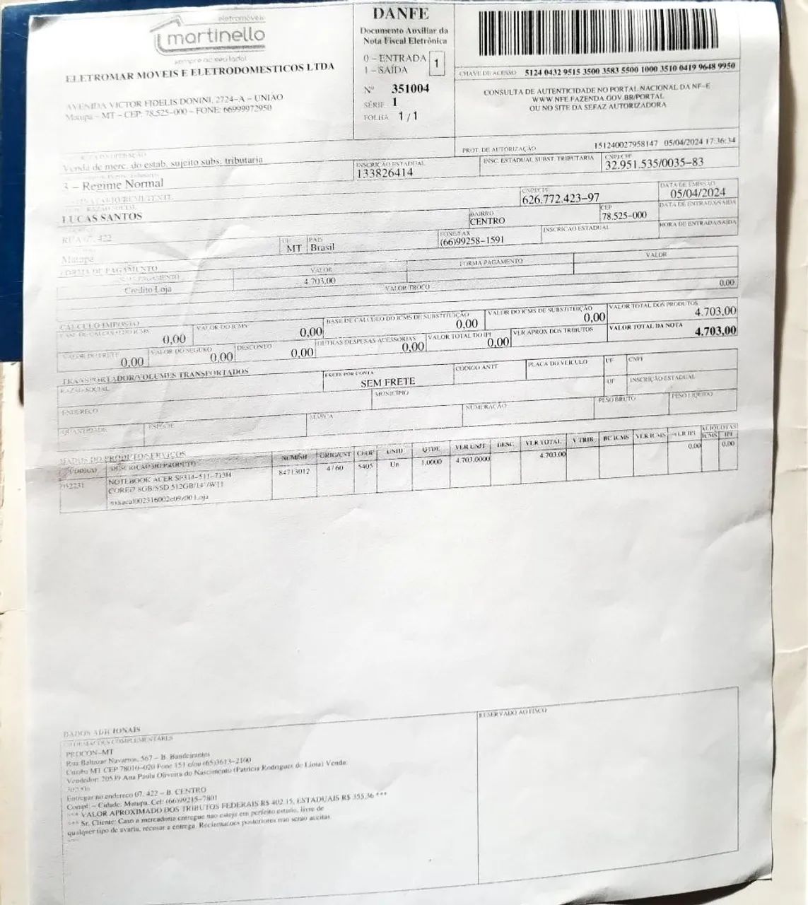 Notebook Acer Swift 3 - Impecável! - Foto 5