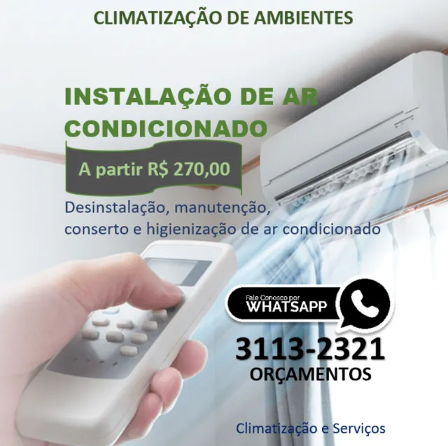 Instalação Ar Condicionado Split (A Partir R$ 270) Whats 84 3113-2321