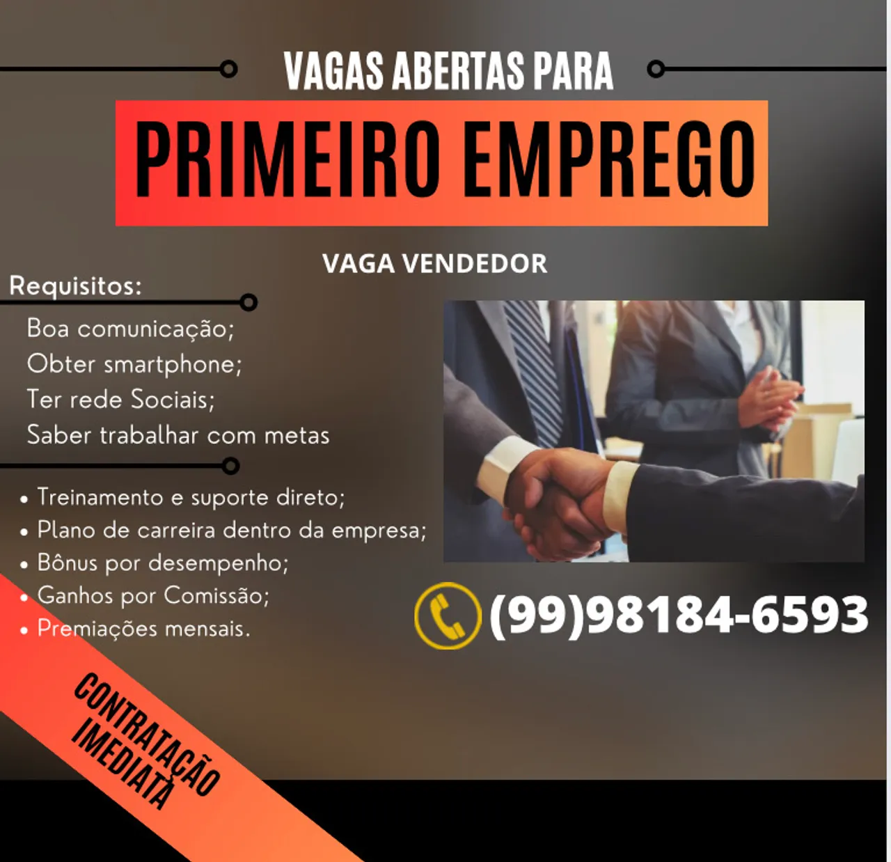Vaga de emprego 
