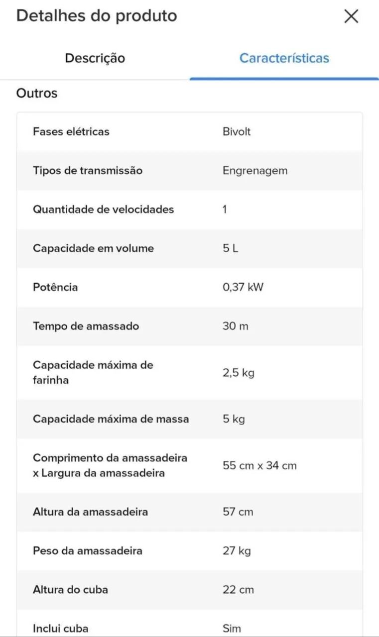 Amassadeira 5kg Maná - Foto 3