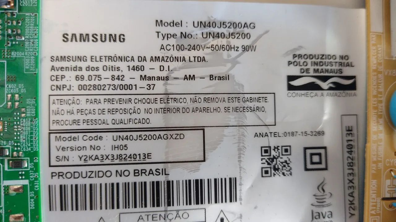 Peças para Tv Samsung modelo. Un40j5200ag - Foto 4