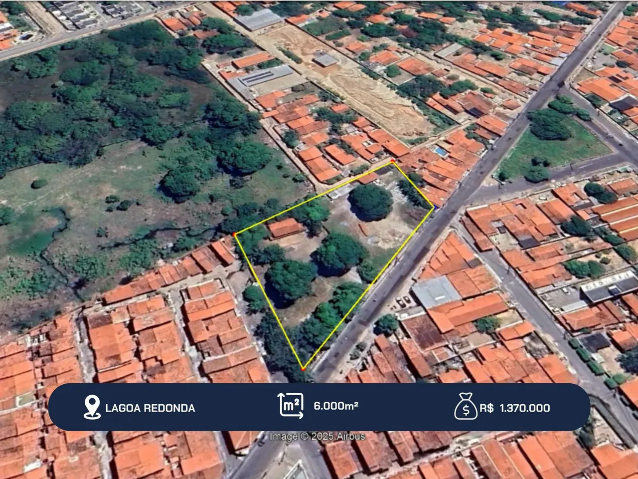 Imóvel para venda possui 6000 metros quadrados em Lagoa Redonda - Fortaleza - CE