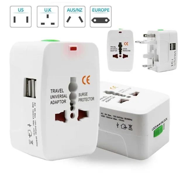 Adaptador Universal de Viagem Internacional - Tomada Europeia - Loja COimbra COmputadores  - Foto 3