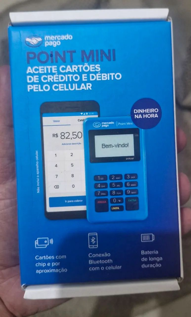 Máquina de cartão point mini mercado pago