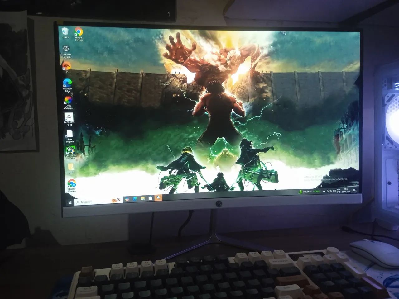 PC Gamer com LED e Design Moderno completo com teclado mecânico e ...