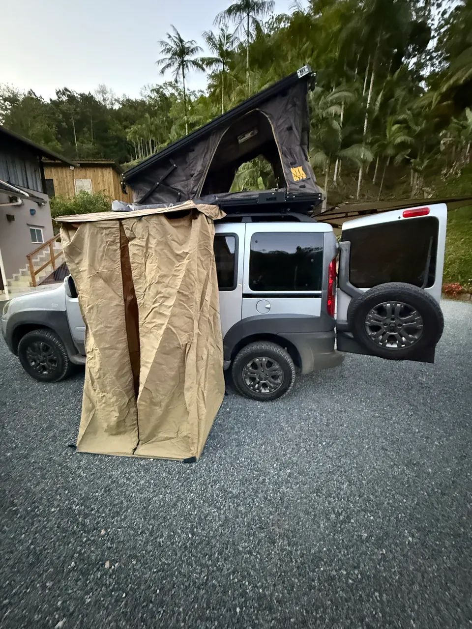 Barraca de Teto + Toldo Asa de Morcego + Barraca de Banho - Foto 2