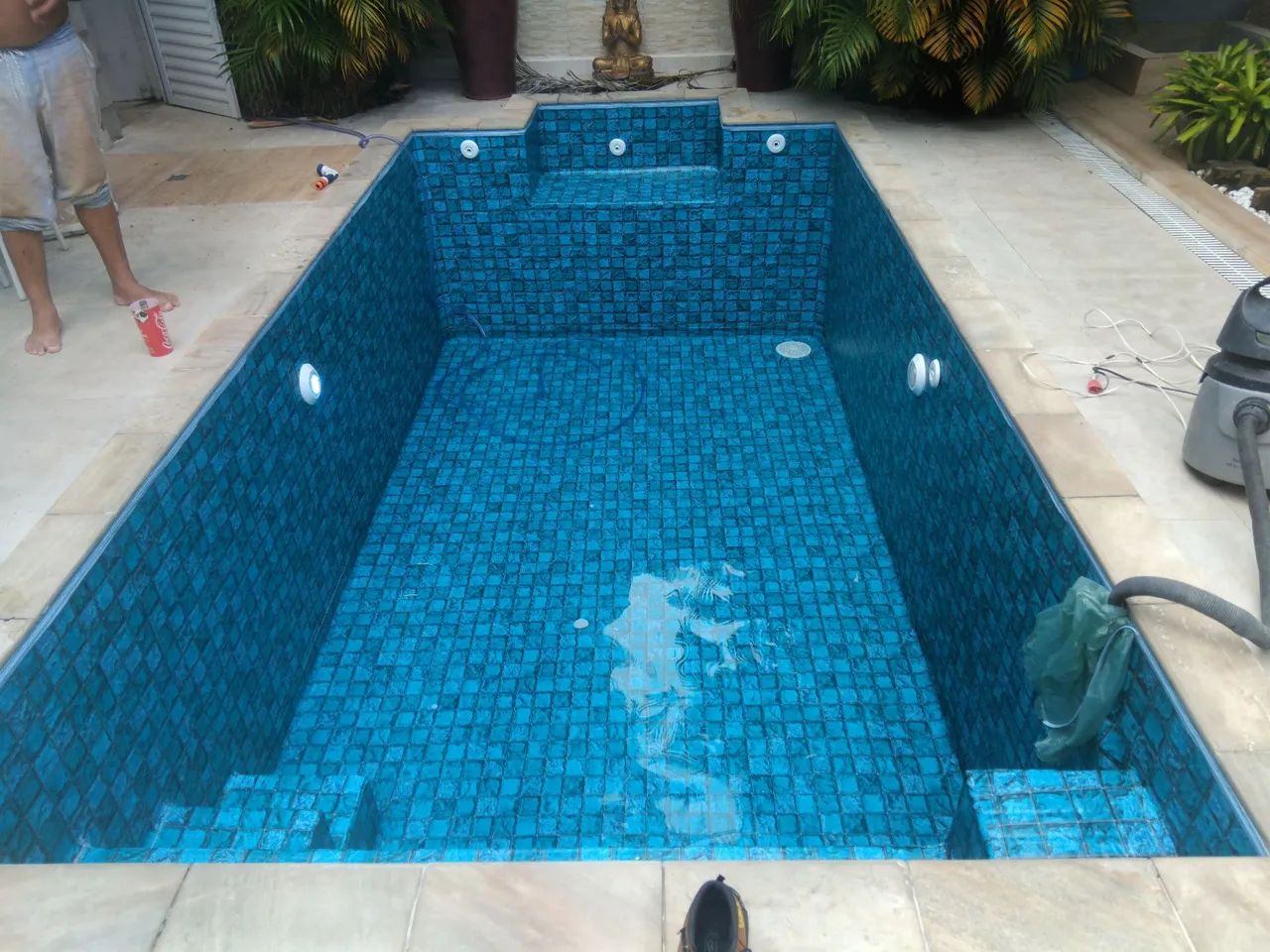 Contrução e reformas de piscina de vinil e azulejo  - Foto 2