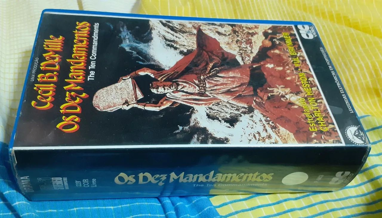 VHS Os Dez Mandamentos - Cecil B. DeMille - Foto 2