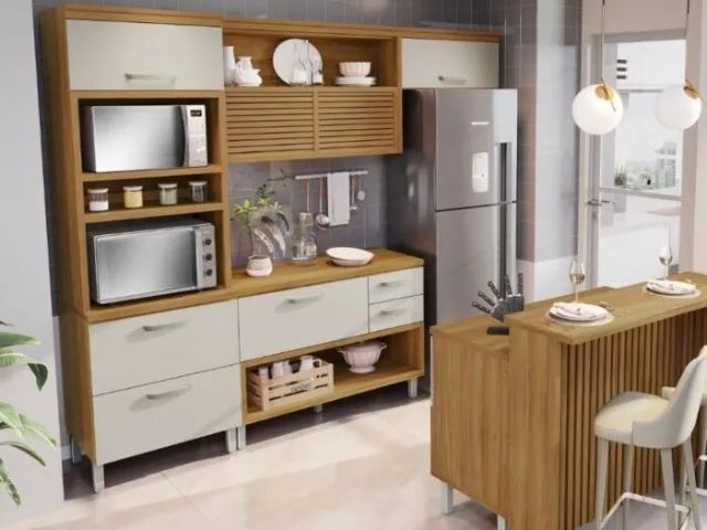 Cozinha Princesa 3 Peças    MDF    Pague na entrega!